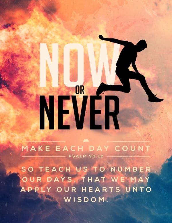 Now Or Never Church Flyer Template
