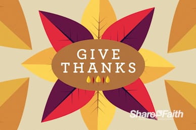 ShareFaith Media » Give Thanks Message Church Motion Graphic ...