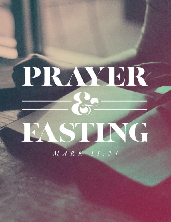 Prayer And Fasting Sermon Flyer Template