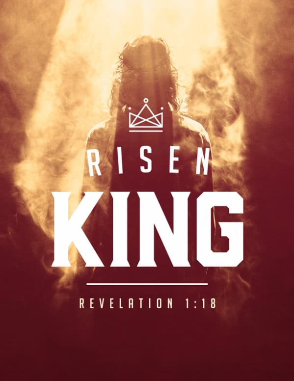 Risen King Easter Church Flyer Template