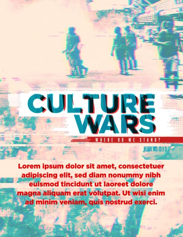 Culture Wars Christian Flyer Template
