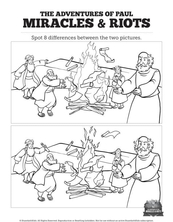 Acts 19 Miracles & Riots Spot the Differences