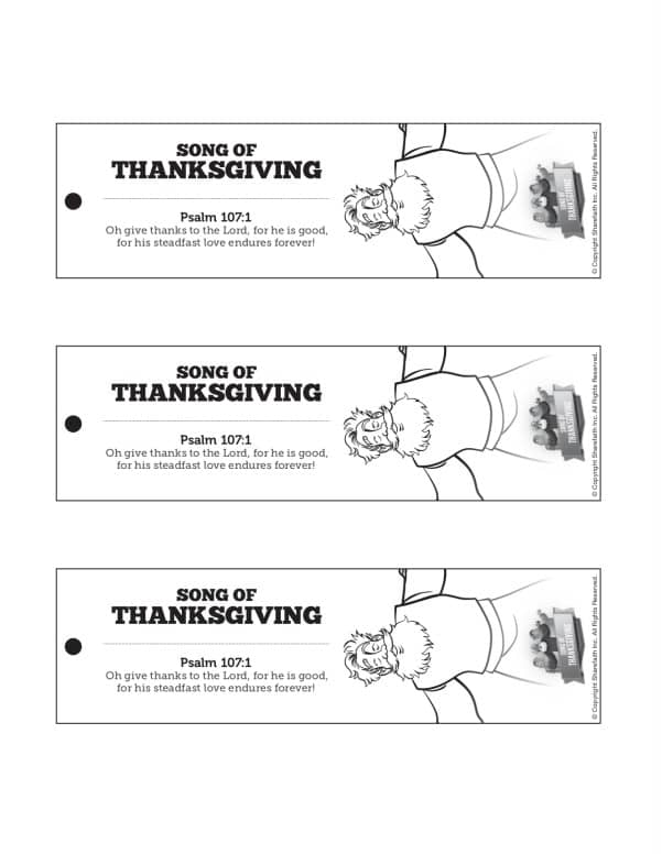 Psalm 107 Song of Thanksgiving Bible Bookmarks