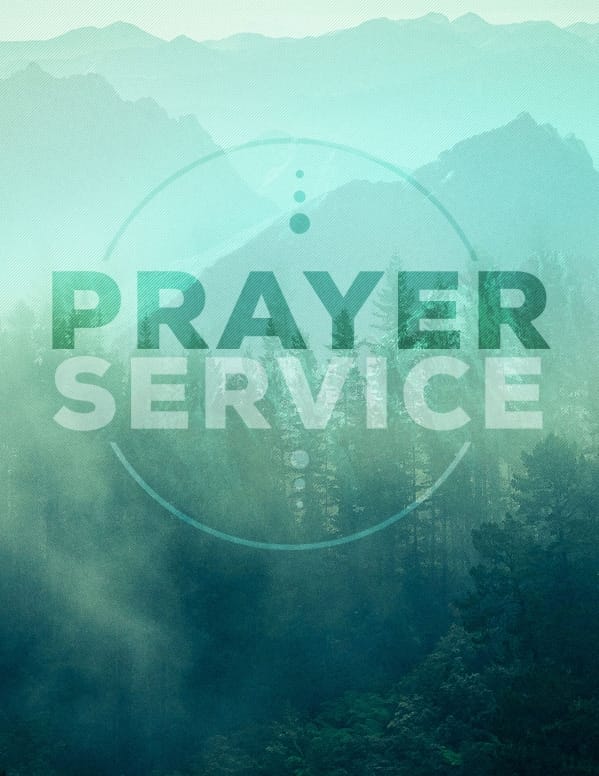 Prayer Service Church Flyer Template