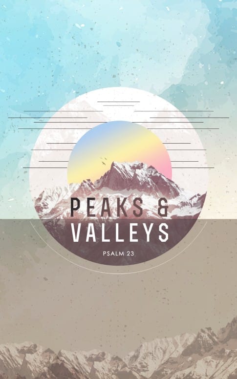 Peaks & Valleys Church Bulletin Cover