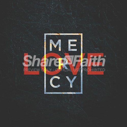 Love Mercy Bible Verse Symmetrical Social Media Graphic