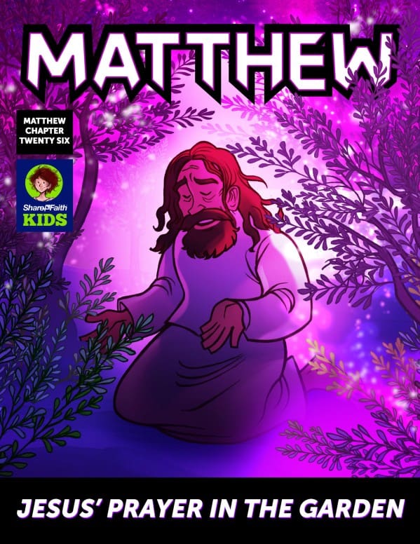 Matthew 26 Prayer in the Garden Digital Comic