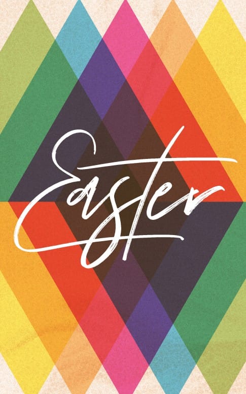 Easter Sunday Colorful Church Bifold Bulletin
