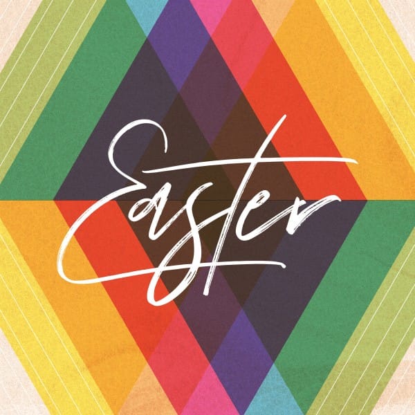 Easter Sunday Colorful Church Social Media Graphic