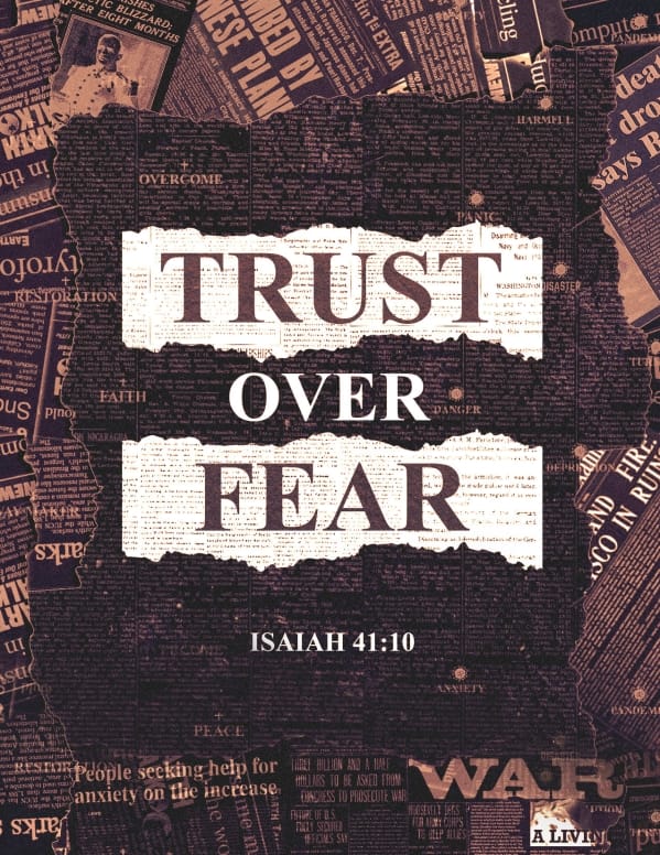 Trust Over Fear Church Flyer