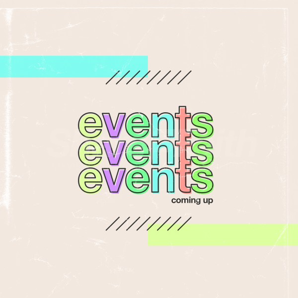 Events Colorful Social Media Graphic