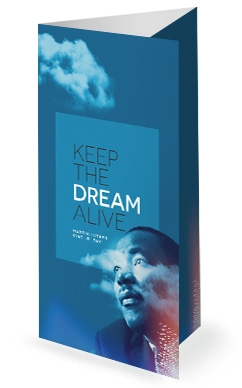 MLK Day Dream Church Trifold Bulletin