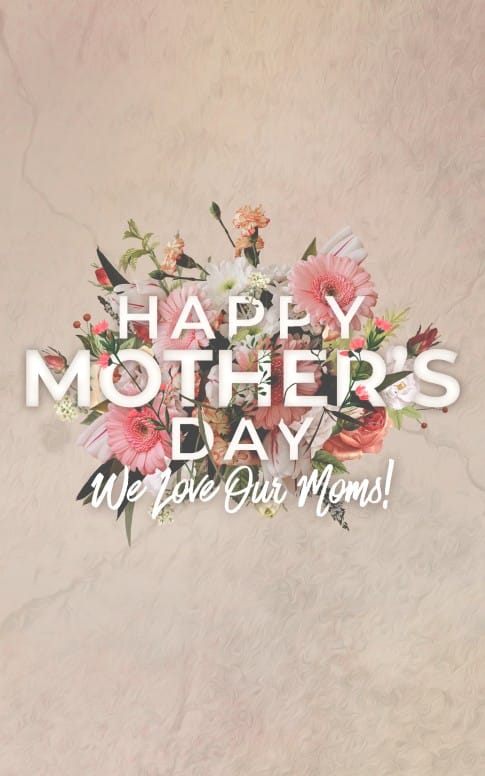 Mother’s Day Flowers Church Bifold Bulletin