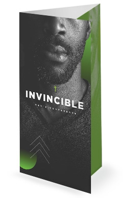Invincible Men’s Conference Church Trifold Bulletin