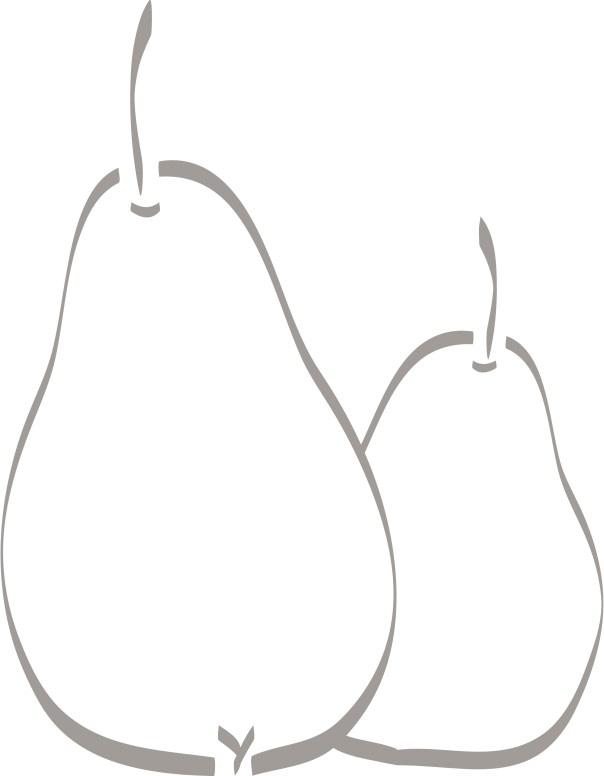 Two Pears Clipart