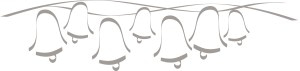 Abstract Gray Line String of Bells