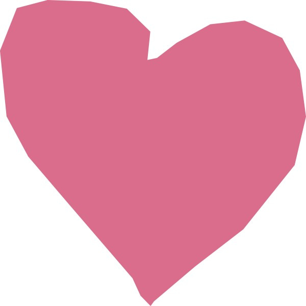 Pink Cutout Heart