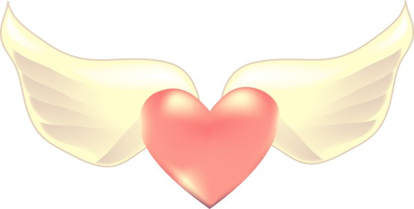 Winged Red Heart