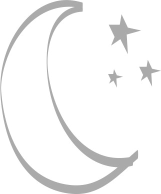 Simple Moon and Stars