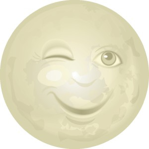 Man in the Moon Winking