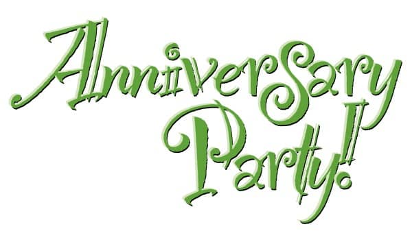 Fun Green Anniversary Party! Wordart