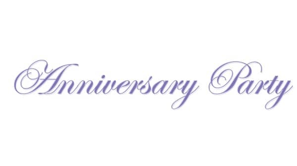 Elegan Purple Anniversary Wordart