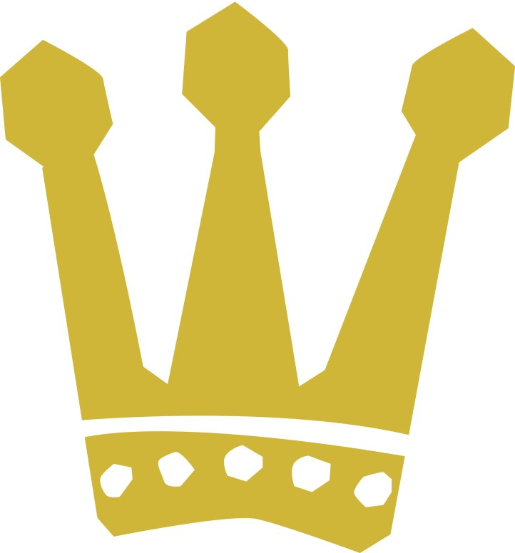 Gold Three Pronged Crown