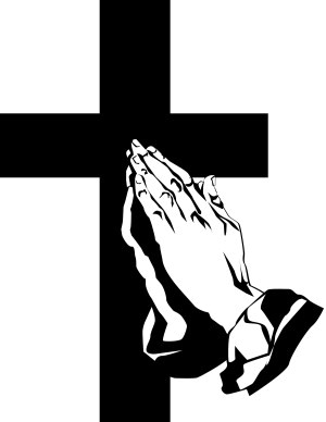Praying Hands And The Cross