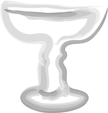 Soft Gray Painted Communion Cup