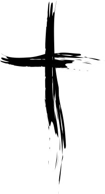 Cross Painted in Black