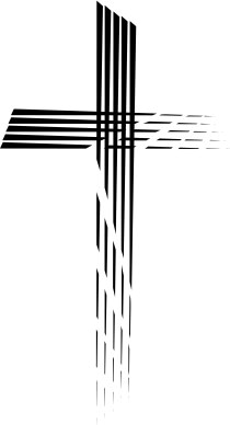 Contemporary Cross in Motion Stripes