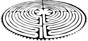 Peace Labyrinth   Black and White