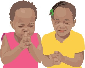 Two Children Praying