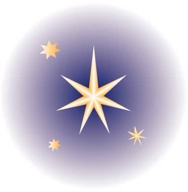 Nativity Stars in Globe