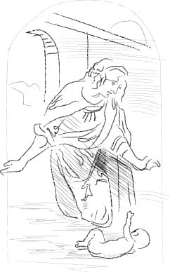 Da Vinci Sketch of the Birth of Christ