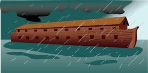 Noahs Ark During the Flood