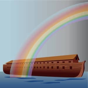 Rainbow over Noahs Ark