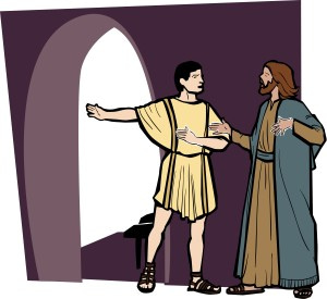Centurion Talks with Jesus