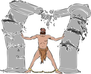 Samson Collapses the Columns
