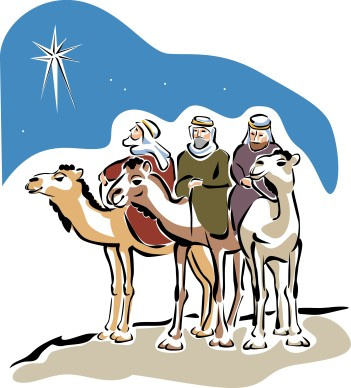 Three Camels with Magi