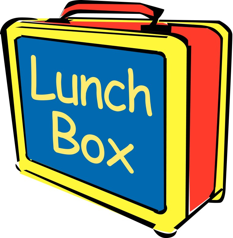 Big Bright Lunch Box with Words