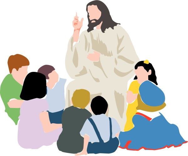 Kids in a Circle with Jesus