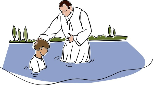baptism of christ clipart