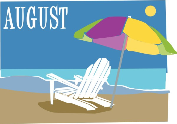 Beach Chair and Ubrella In August