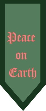Peace on Earth Green Banner