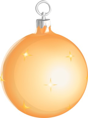 Shiny Gold Christmas Ornament
