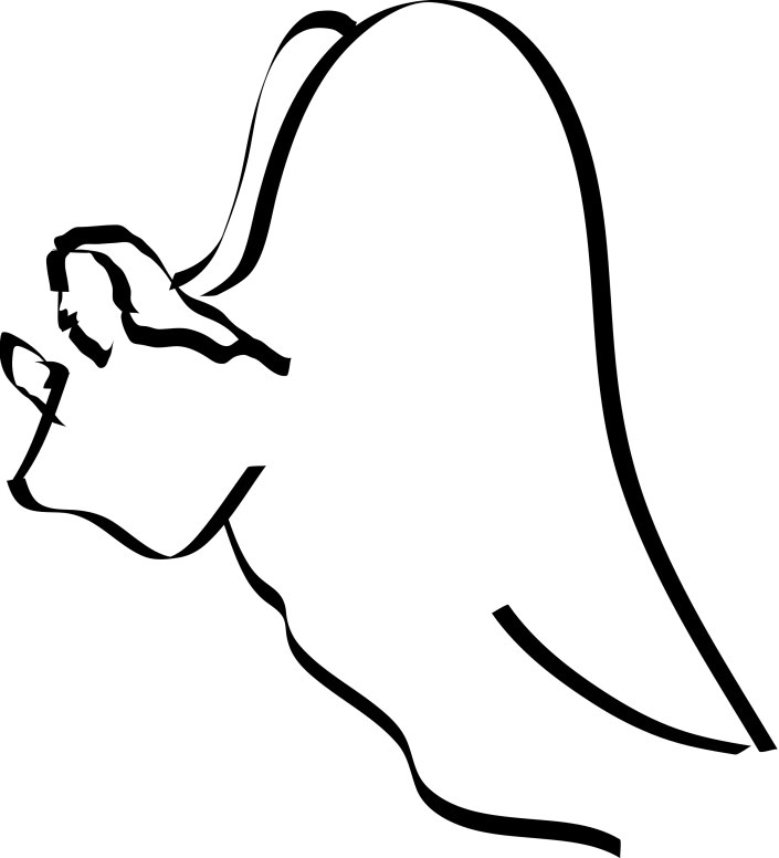 angel outline flying