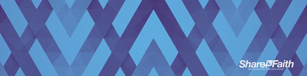 Blue Chevron Triple Wide Motion Background