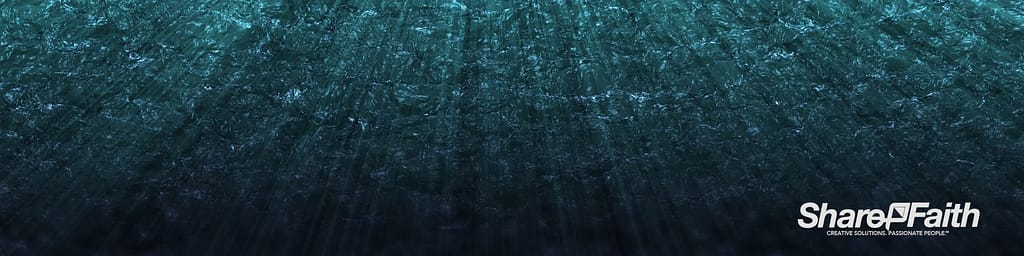 Underwater Triple Wide Church Motion Graphic