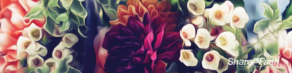Easter Flower Church Multi Screen Video Background